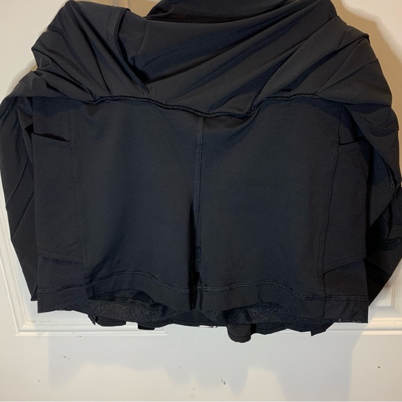Lululemon Athletica Side-Pleat High-Rise Tennis Skirt Skort Black Retail $88.00 - Picture 9 of 14